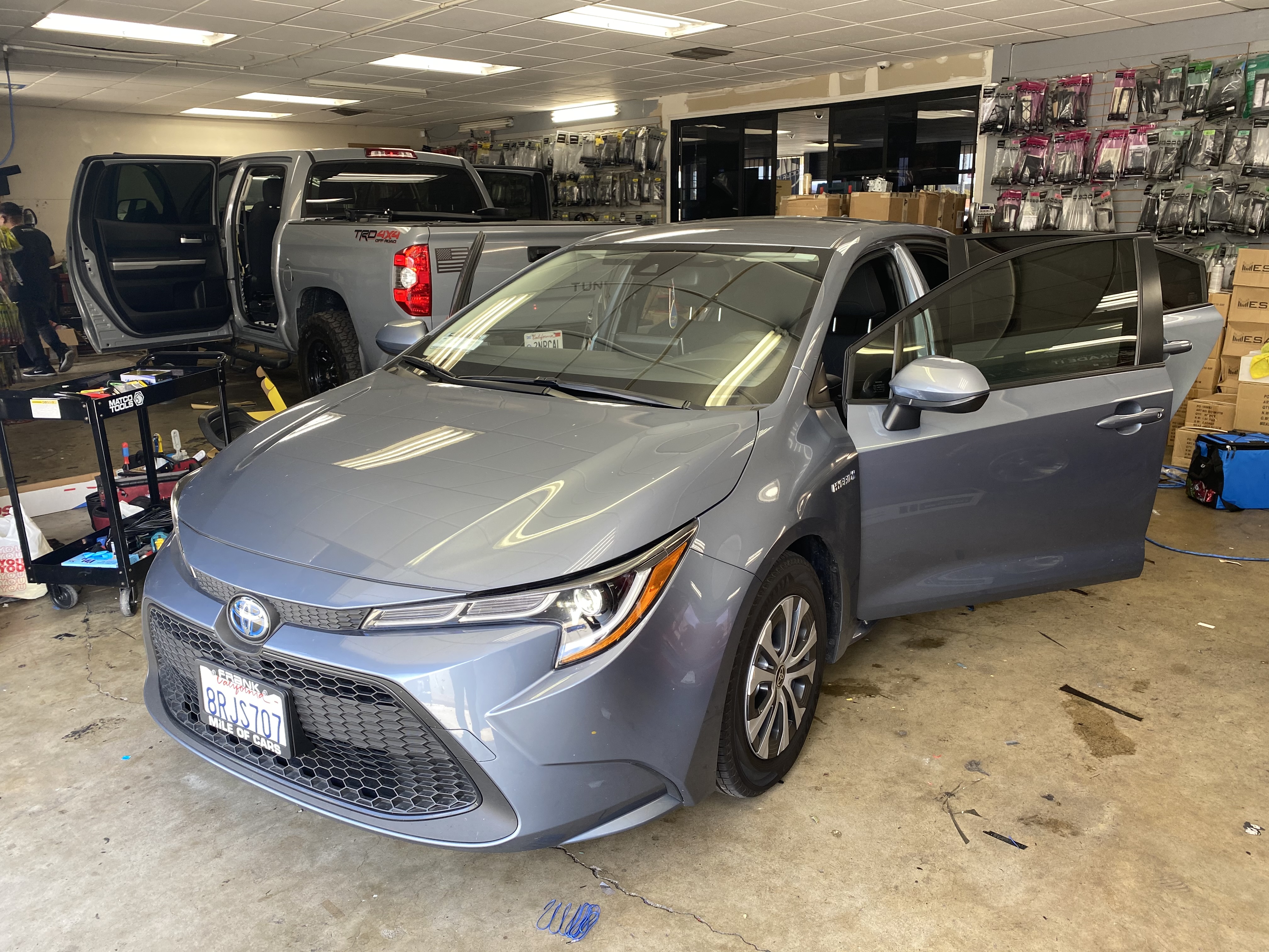 Grey Corolla Window Tinting