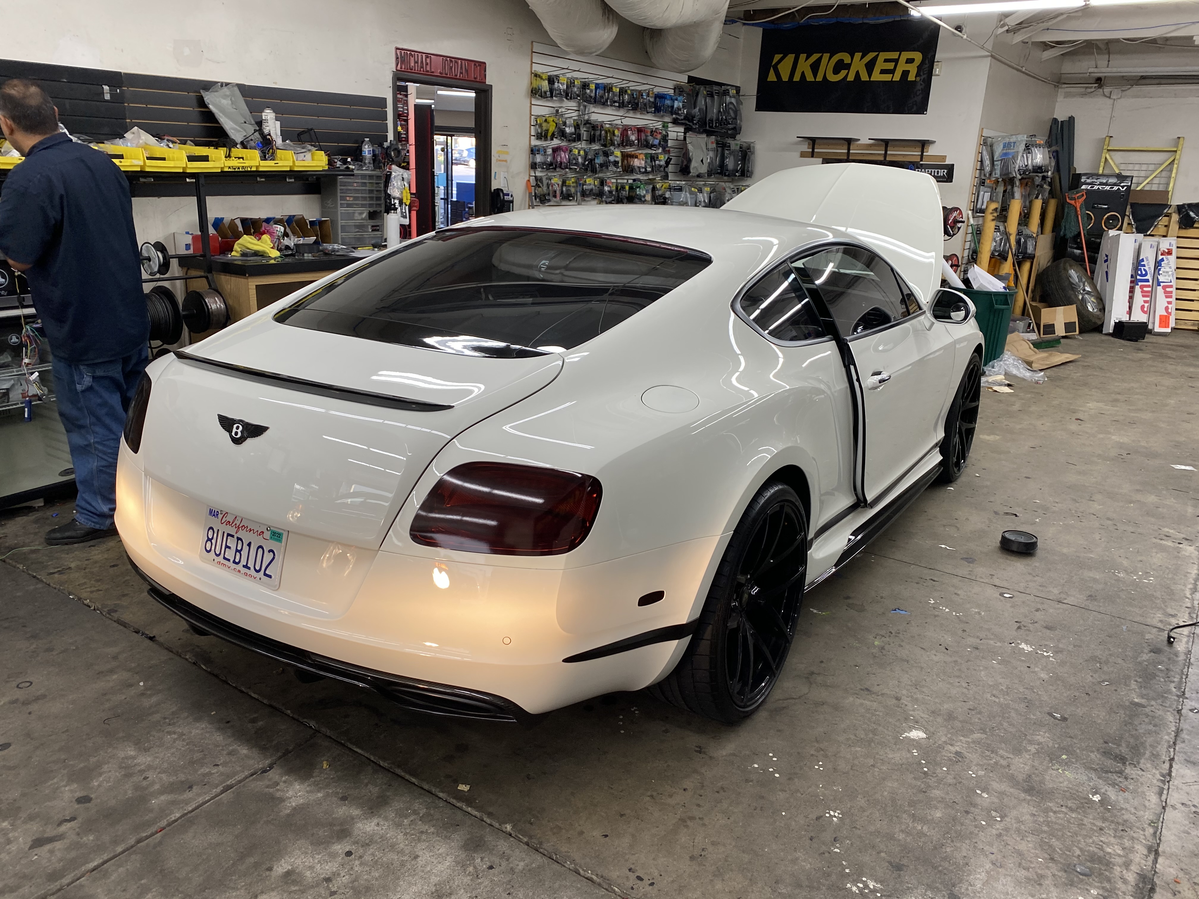 White Bentley Window Tinting