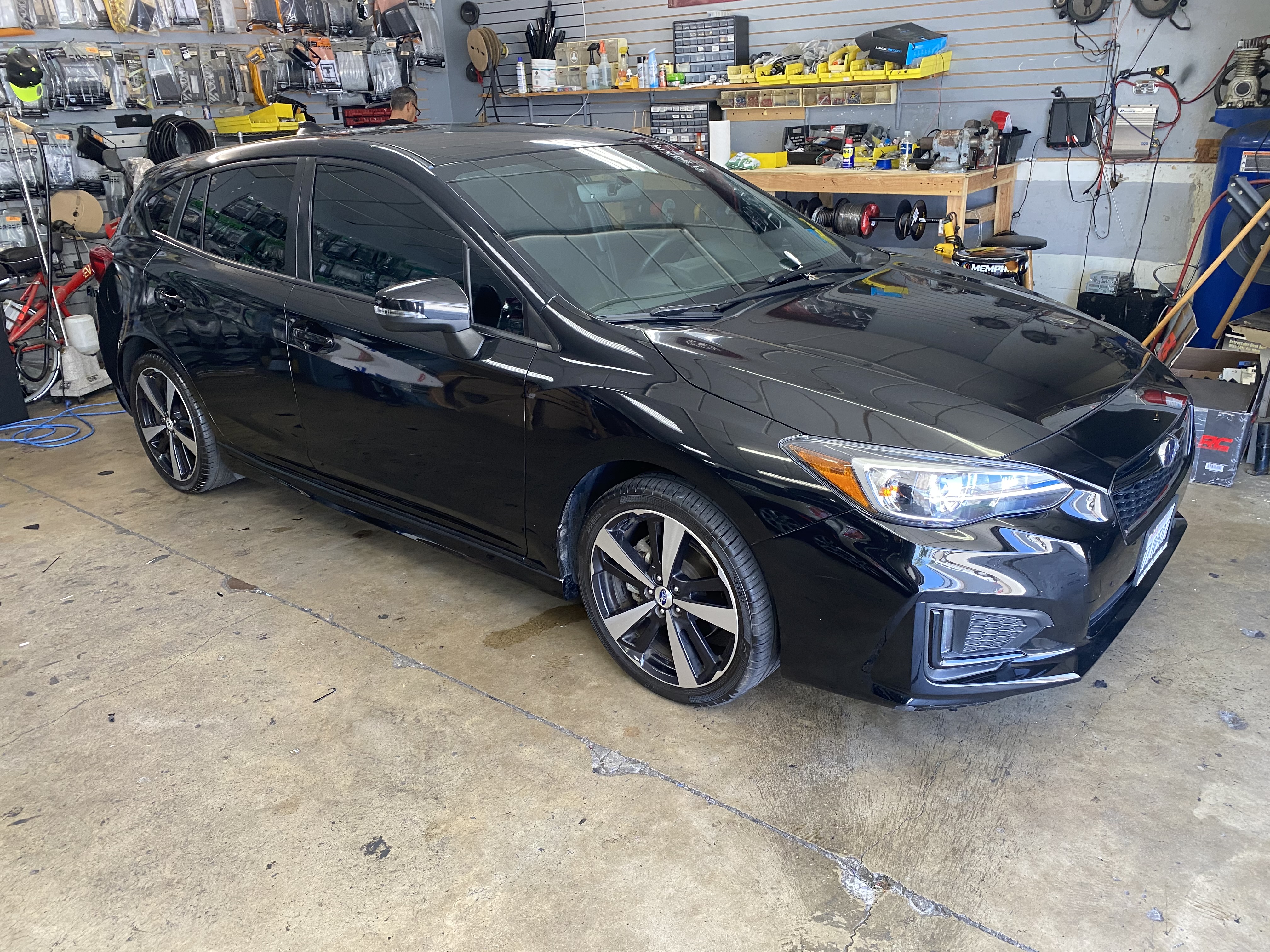 Black KIA Window Tinting