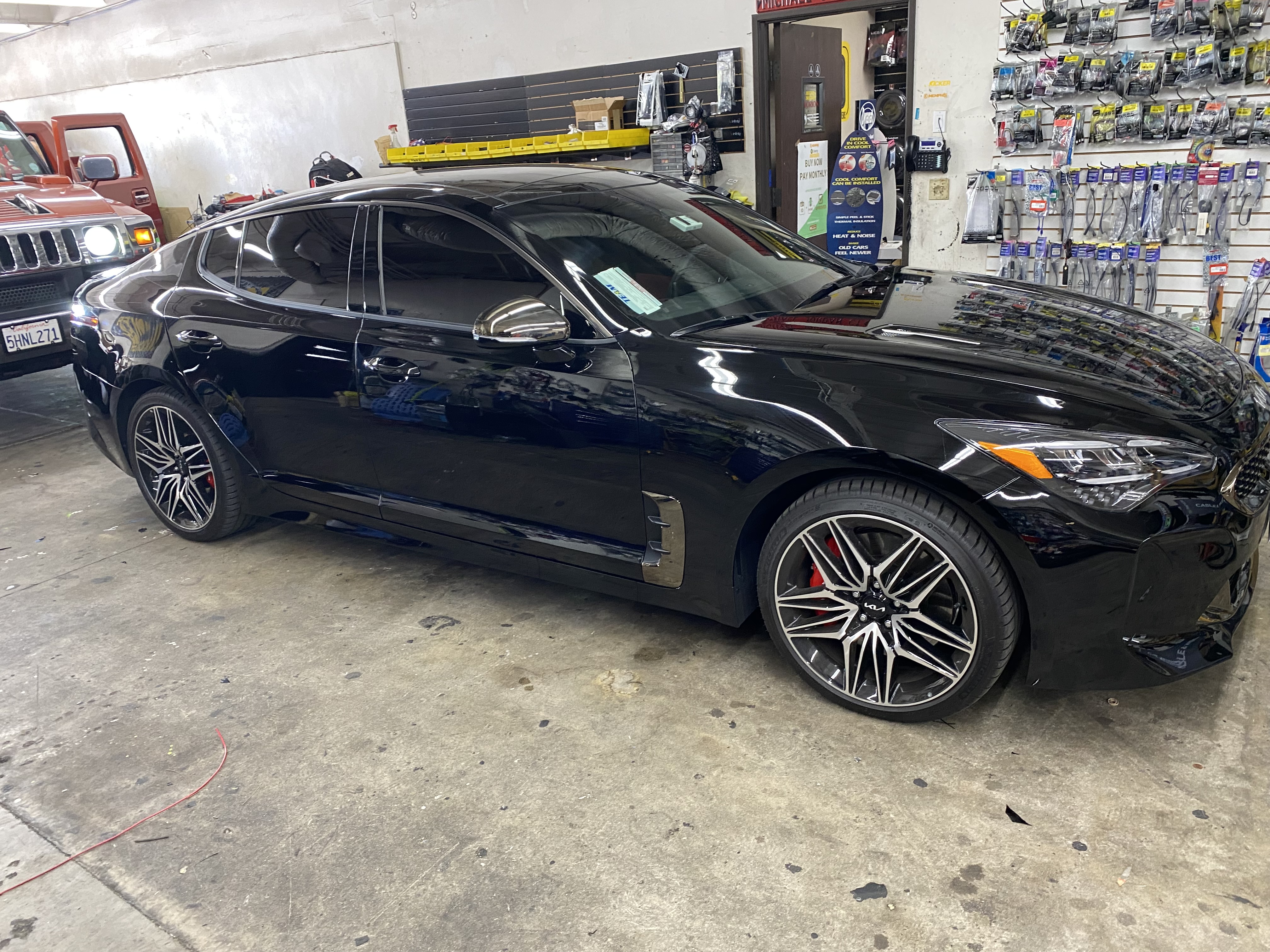 Black KIA Window Tinting