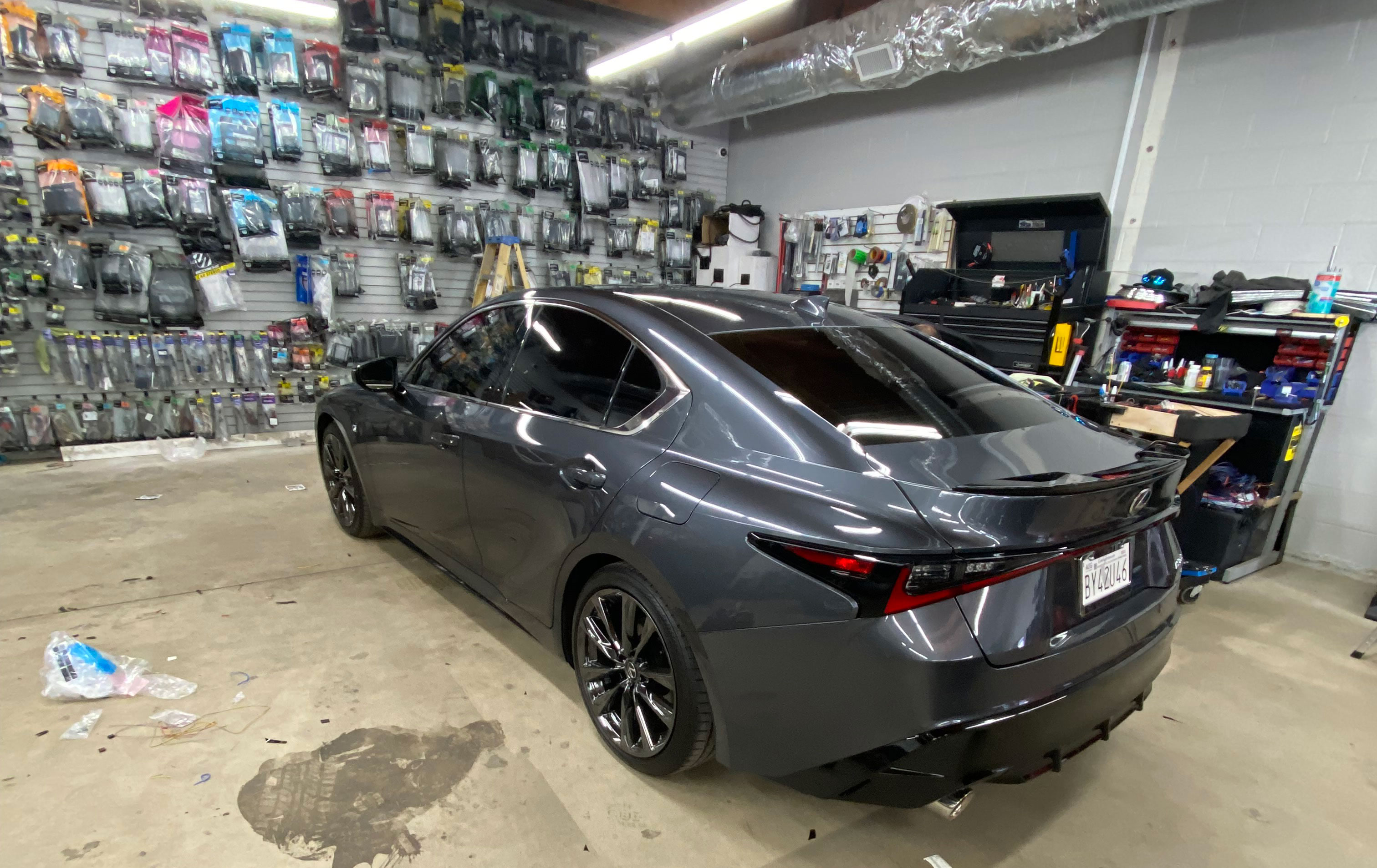 Grey Lexus Window Tinting 