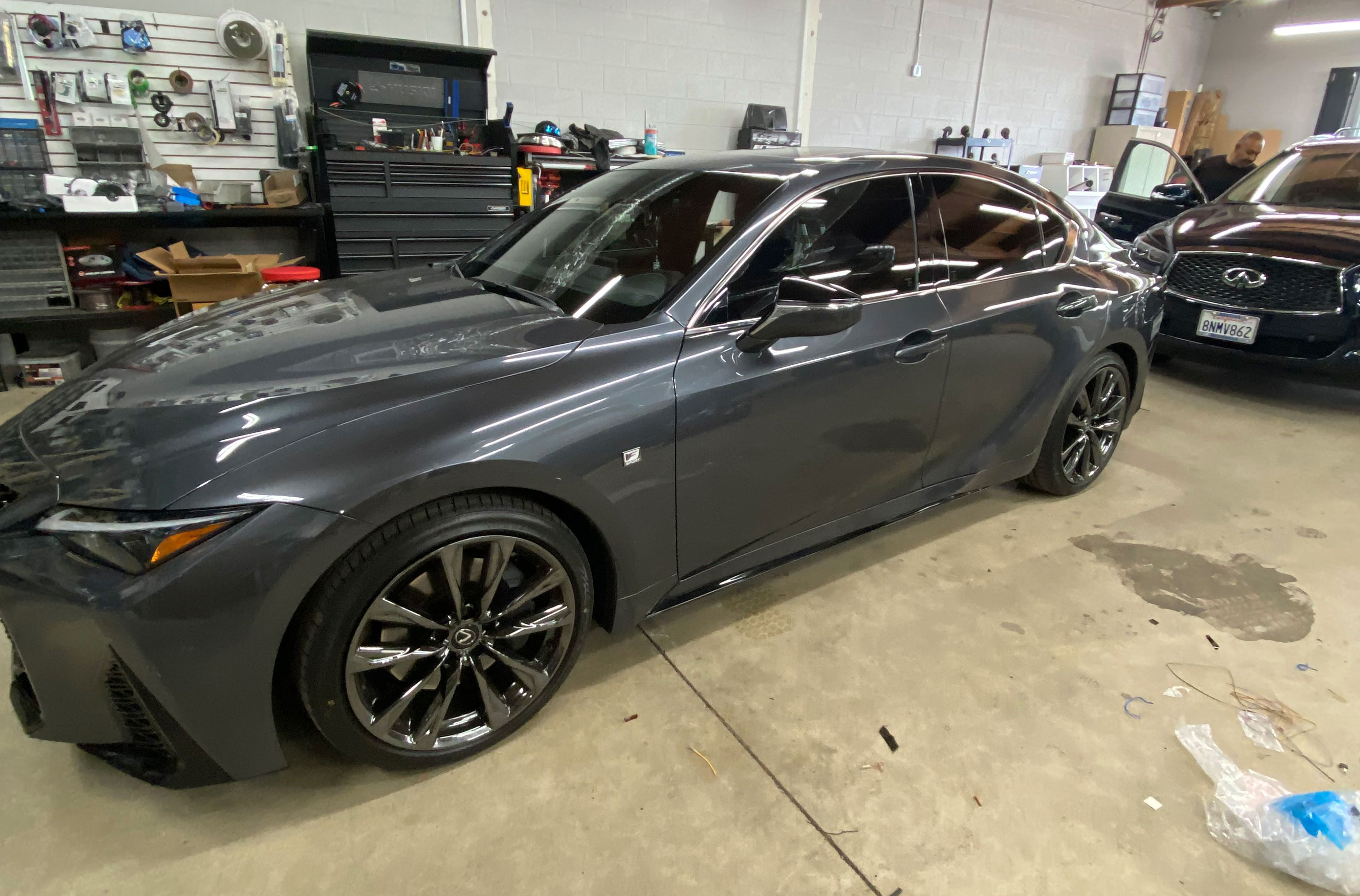 Grey Lexus Window Tinting 