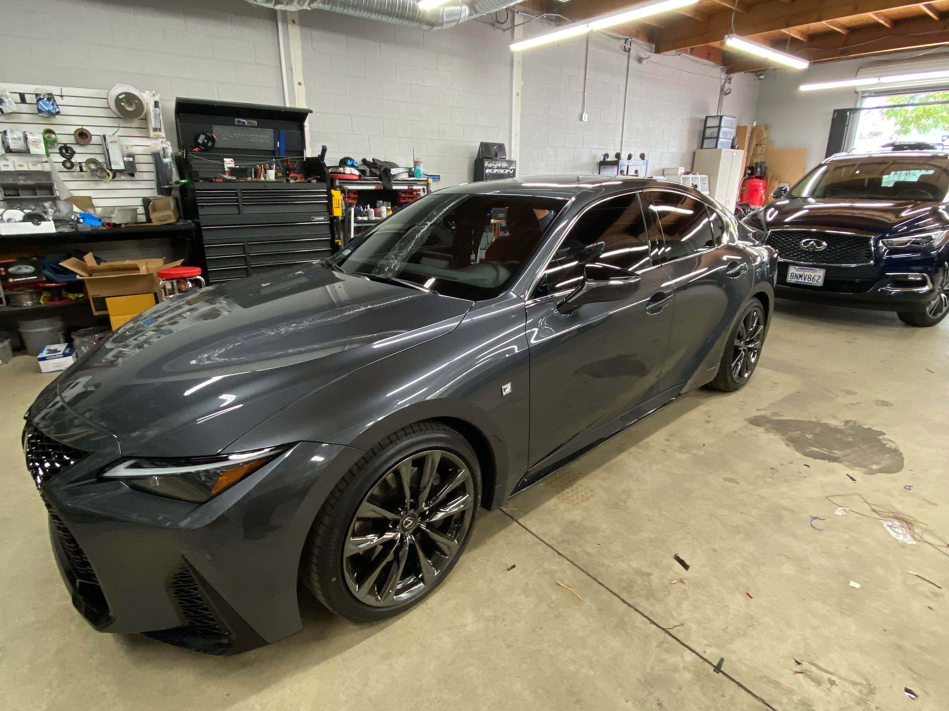 Grey Lexus Window Tinting 