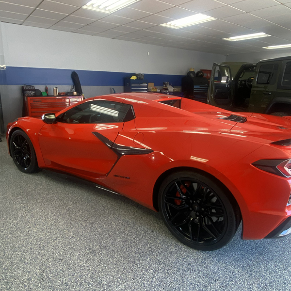 Red Chevrolet Corvette Window Tint