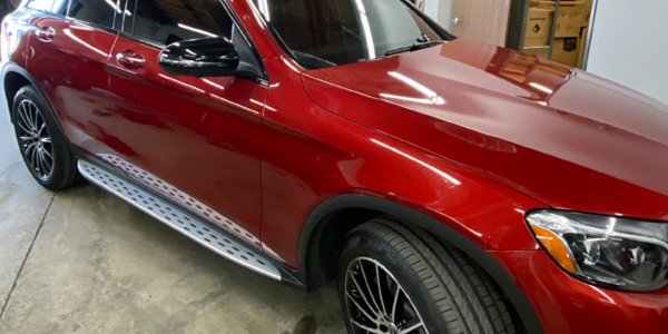 Red Mercedes Ceramic Coatings & Window Tinting