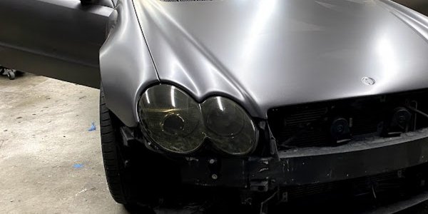 Grey Mercedes Vinyl Wrap