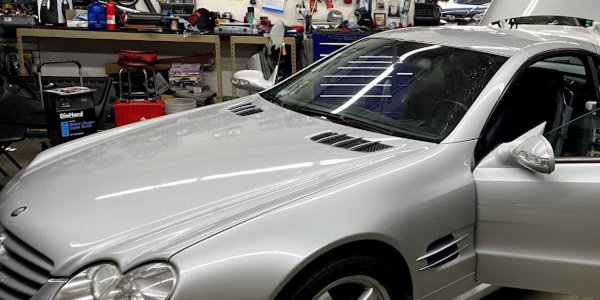 Grey Mercedes Vinyl Wrap