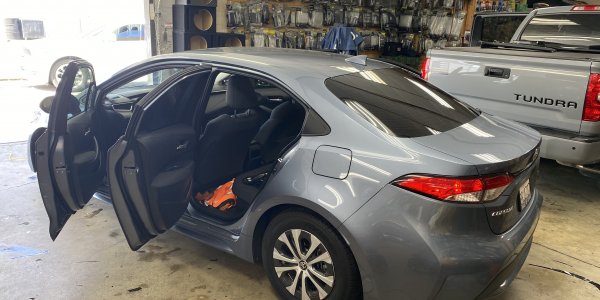 Grey Corolla Window Tinting