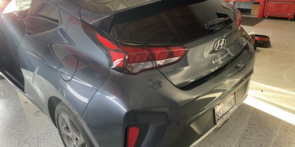 Grey Hyundai Veloster Window Tinting