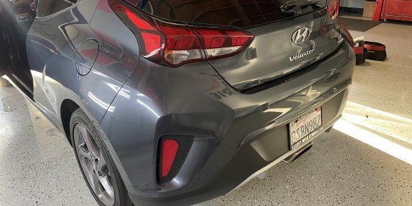 Grey Hyundai Veloster Window Tinting