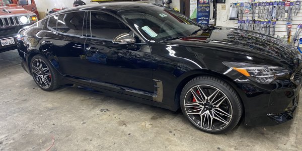 Black KIA Window Tinting