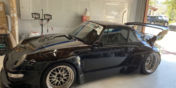 Black Porsche Window Tinting