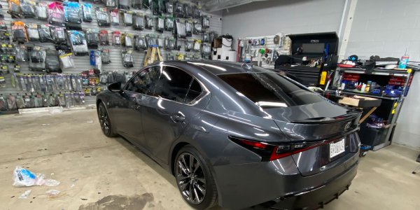 Grey Lexus Window Tinting 