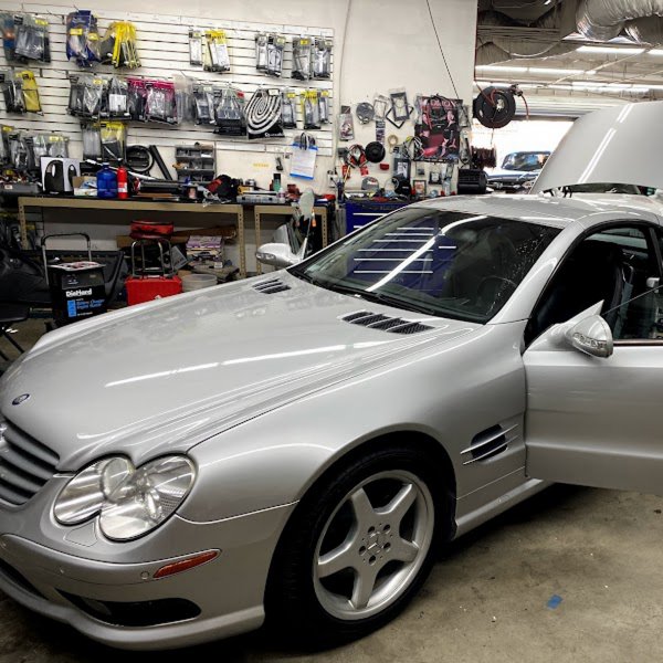 Grey Mercedes Vinyl Wrap