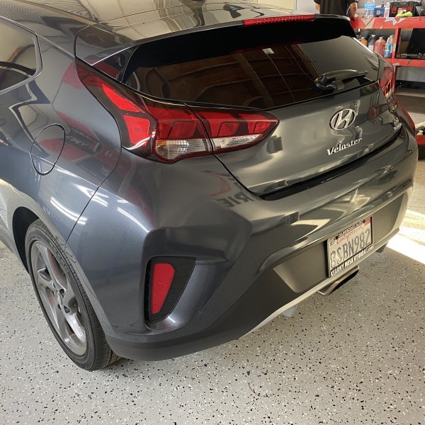 Grey Hyundai Veloster Window Tinting