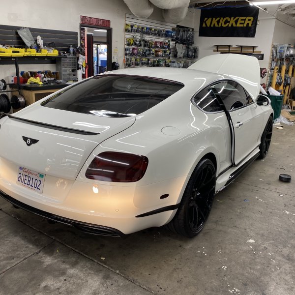 White Bentley Window Tinting