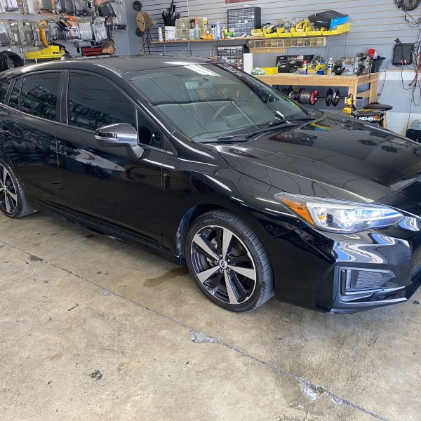 Black KIA Window Tinting