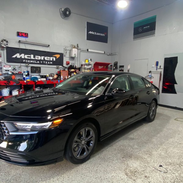 Black Honda Window Tinting